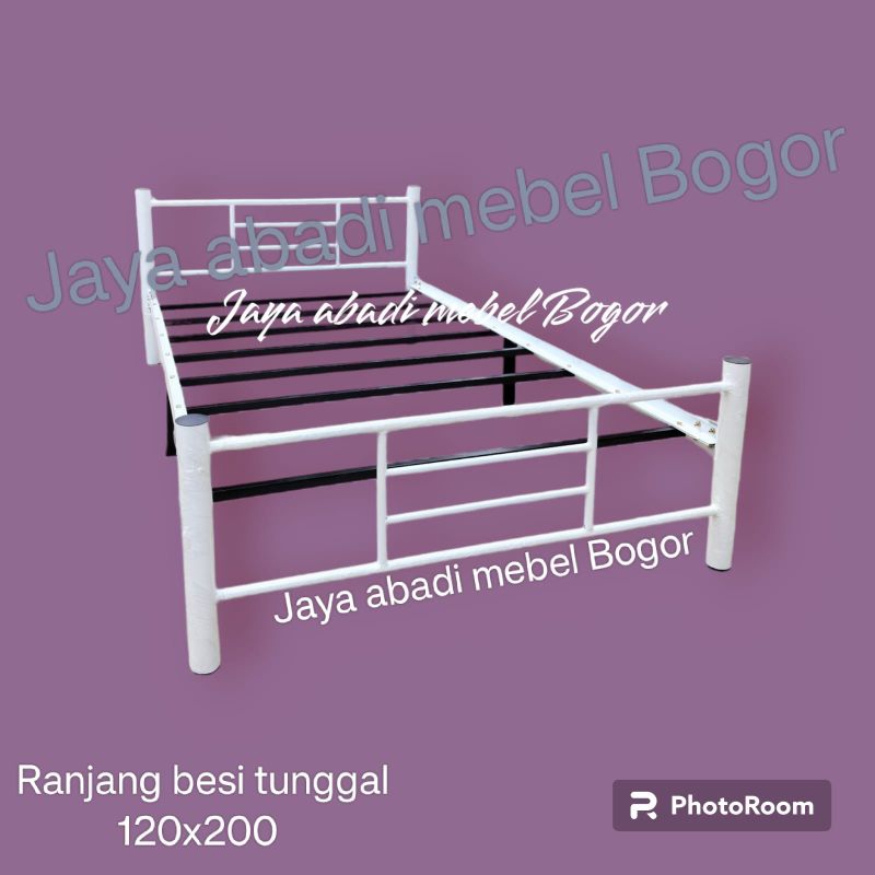 big sale  ranjang besi minimalis tunggal 90x200 dan 120x200