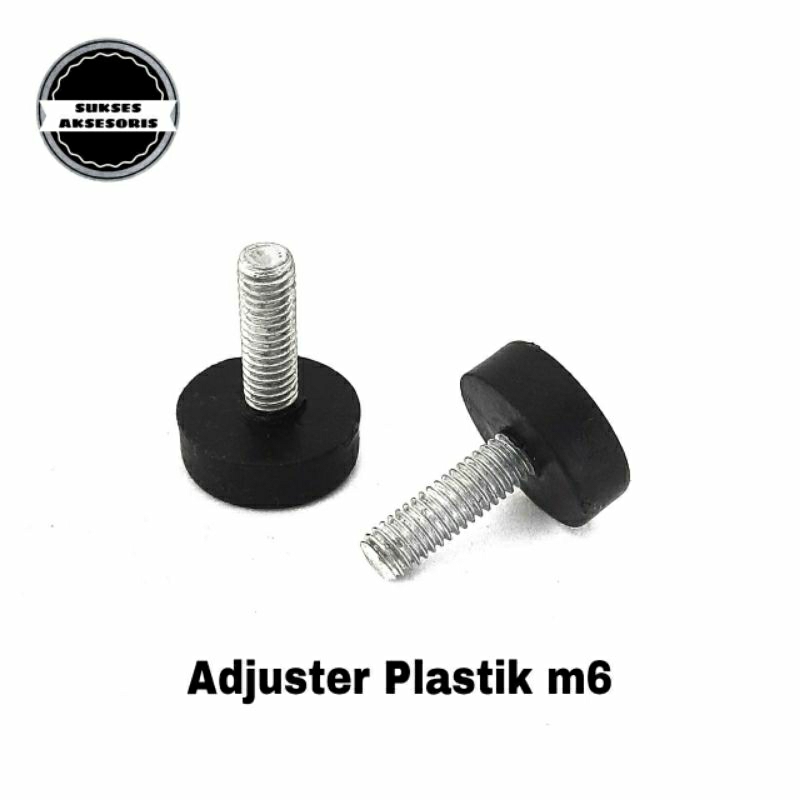 Adjuster M6 Diameter Plastik Stabil Kaki Meja