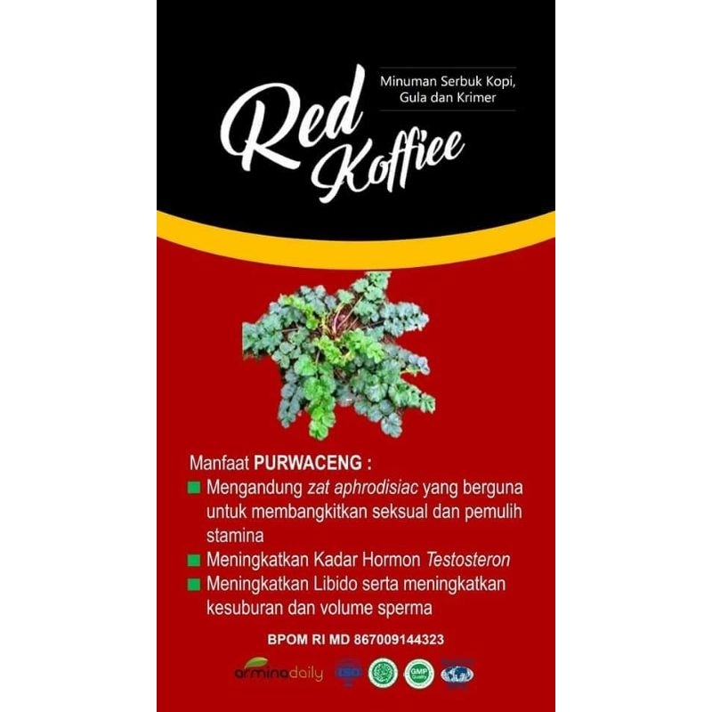 

kopi merah red koffie 1box isi 10 sachet