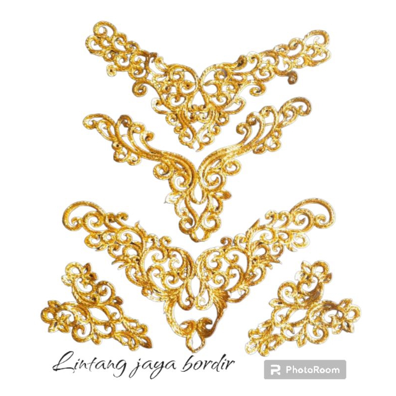 bordir aplikasi kebaya adat/baju adat/ renda kebaya modern