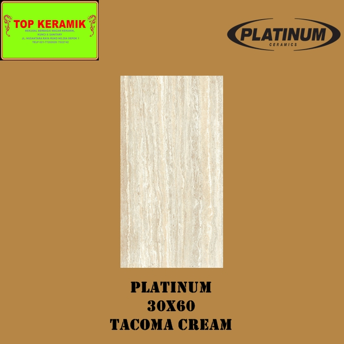 Keramik Dinding Platinum 30x60 Tacoma Cream