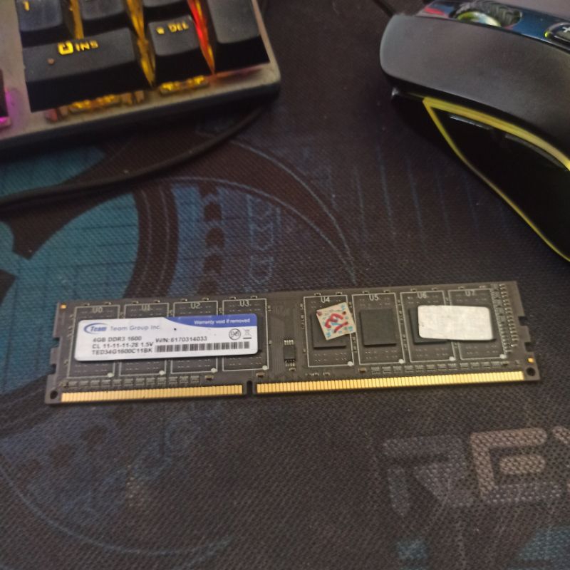 Ram DDR3 team elite value 4GB