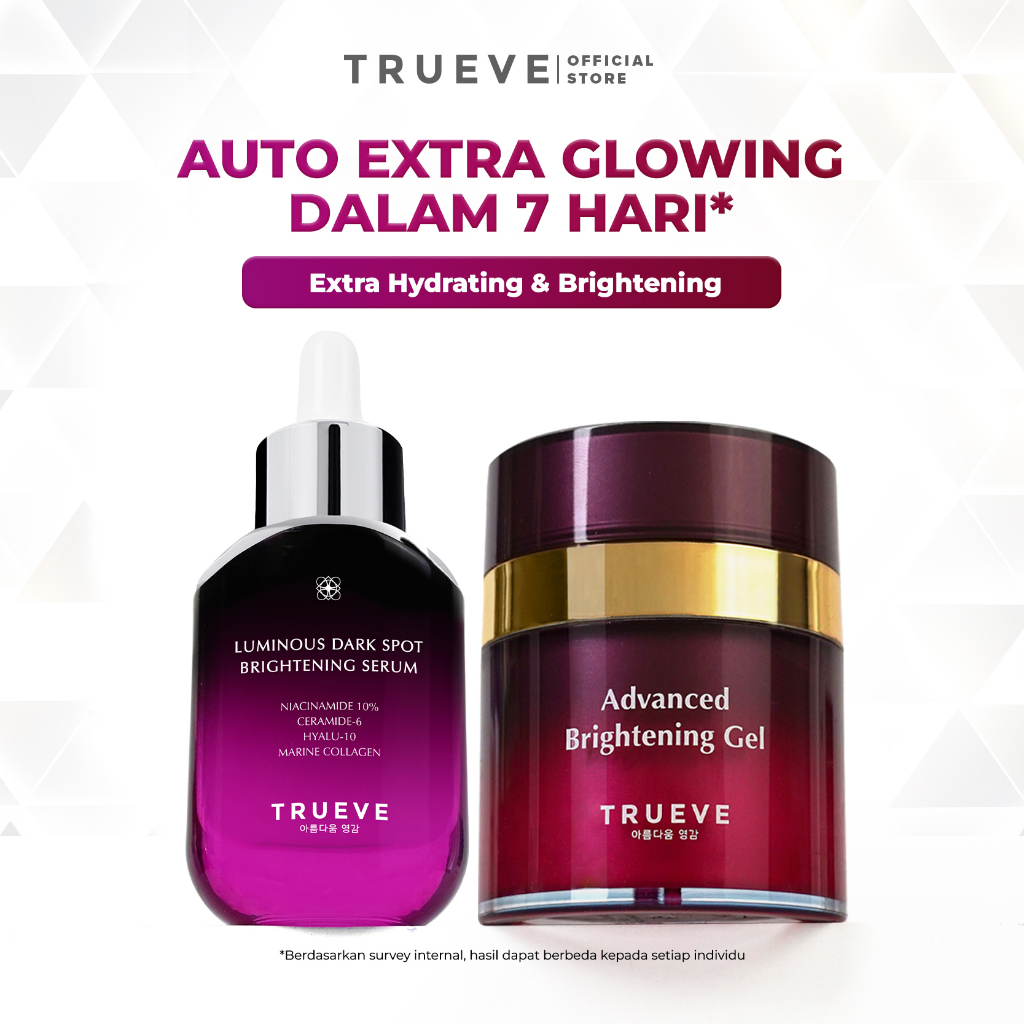 TRUEVE Serum & Moisturizer Gel Set: For Dull & Dry Skin