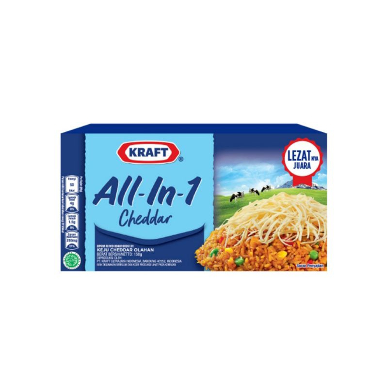 

Kraft All in 1 Cheddar 150gr / Keju / Cheese