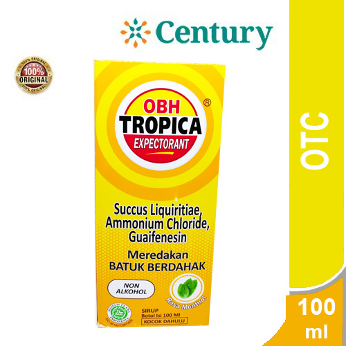 OBH TROPICA EXPECTORANT RASA MENTHOL 100ML / OBAT BATUK