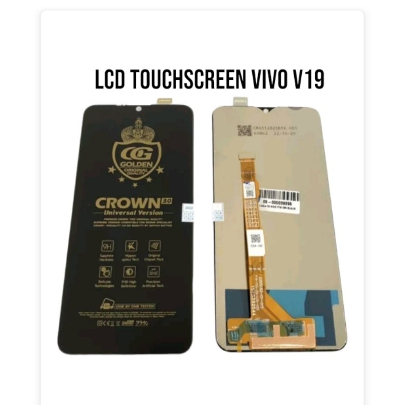LCD TOUCHSCREEN VIVO Y19 BLACK ORIGINAL SUPER 100%