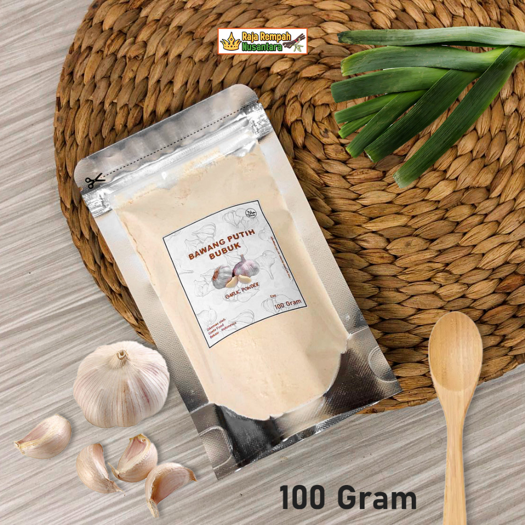 

RajaRempah | Bawang Putih Bubuk Murni Garlic Powder Rempah Berkualitas 100gram - rmh001