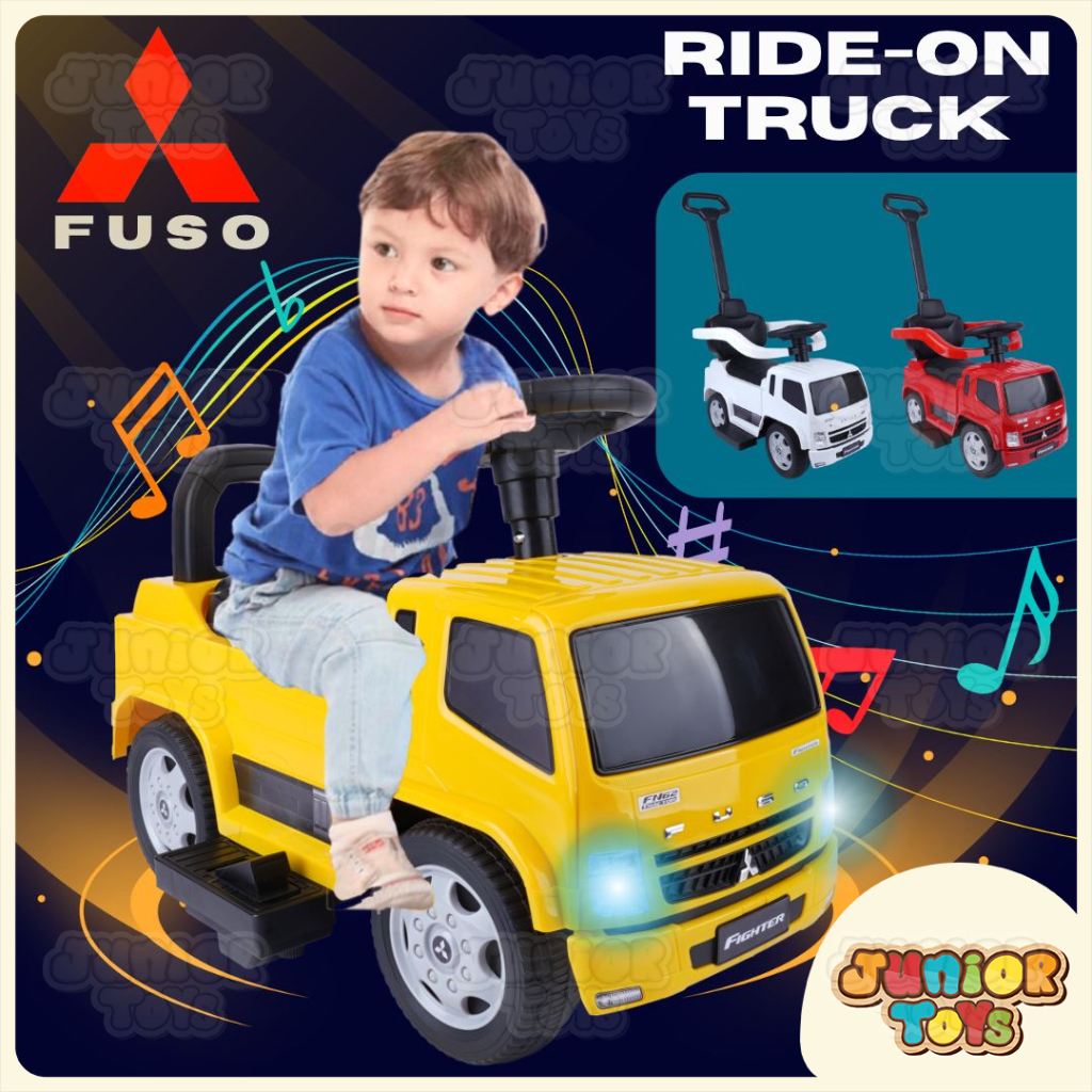 Mobil Aki Anak Truk FUSO Mobilan Dorong Bisa Dinaiki Ride On Toys