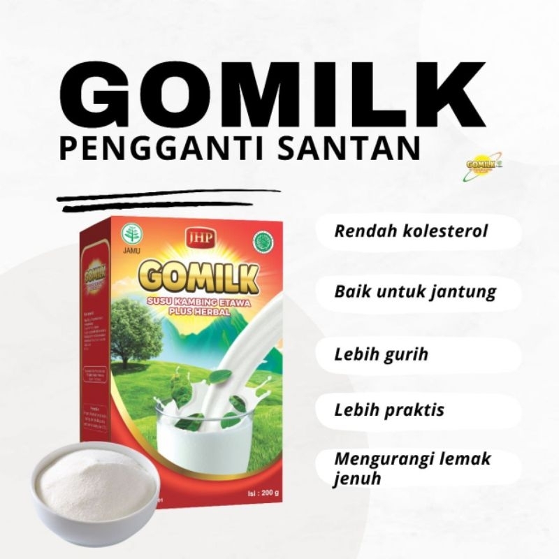 

susu kambing gomilk plus daun kelor