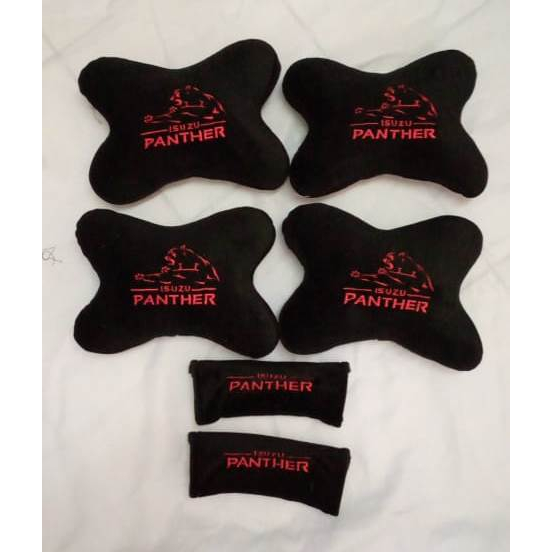 Isuzu Panther aksesoris variasi interior headrest sandaran kepala bantal mobil