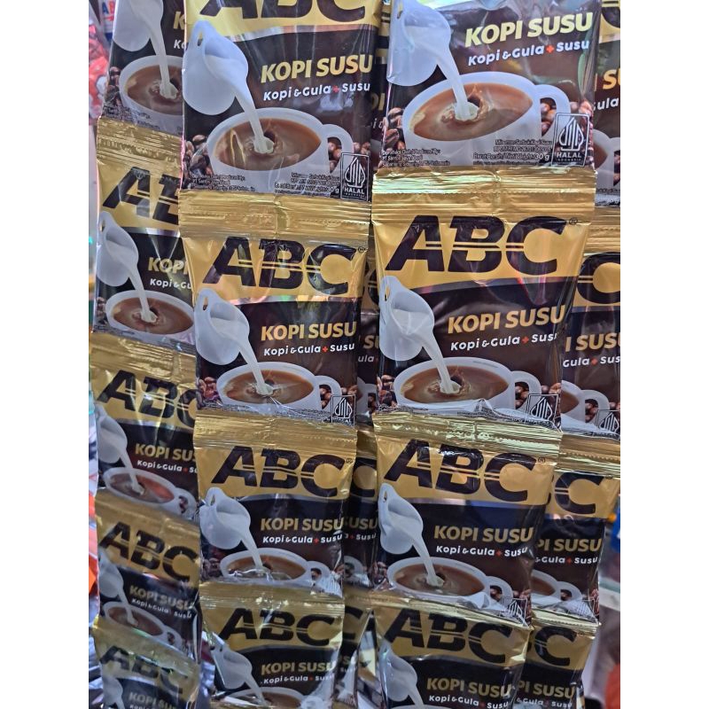 

Kopi ABC susu 1 renceng isi 10 pcs