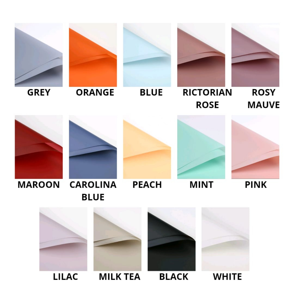 

[ 1 Lembar ] Wrapping Paper Cellophane Varian Polos Flower / Kertas Buket Bunga Bouquet No List