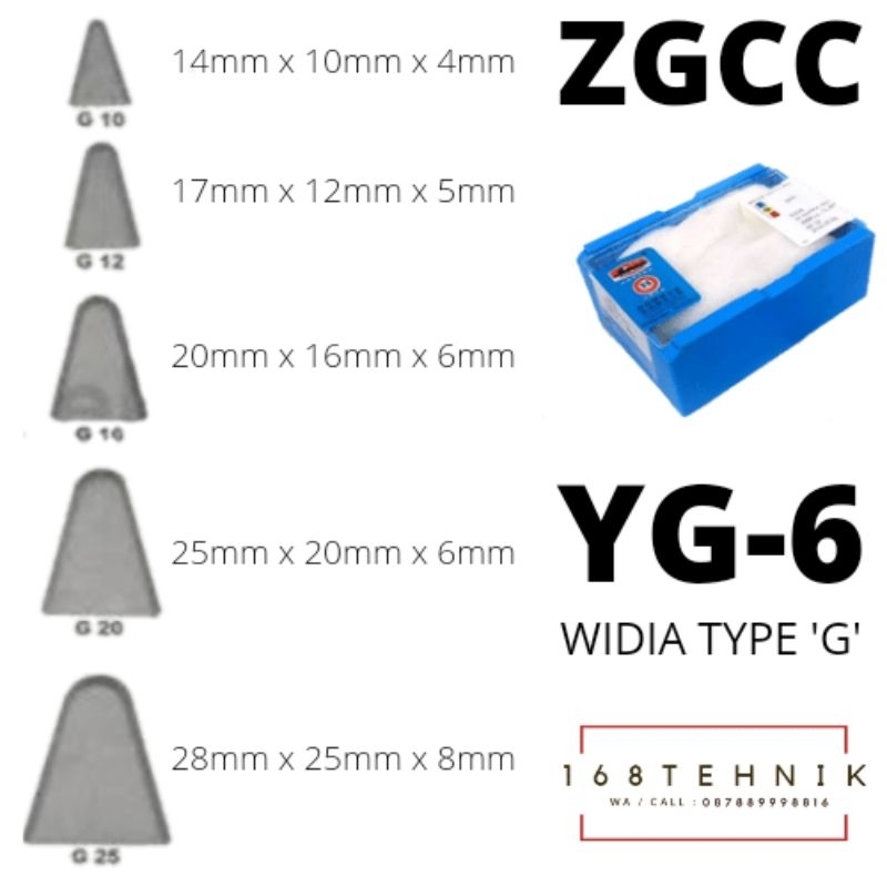 MATA WIDIA G20 ISI 39 PCS BAJA CEMENTED CARBIDE TIP YG6 G20 / BETEL WIDIA YG-6 G20 MATA BOR SUMUR