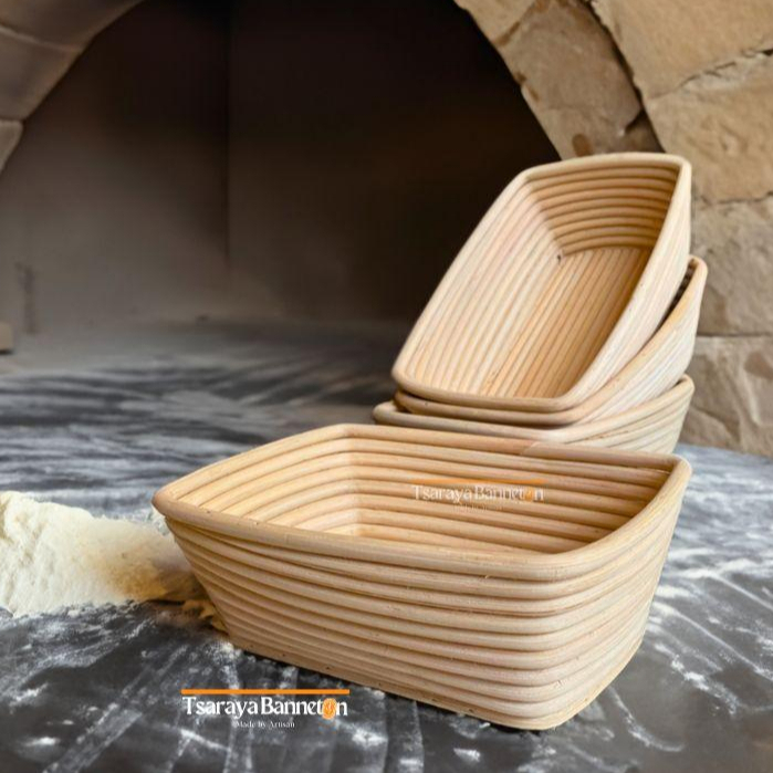 Banneton kotak 21cm Tsaraya Rattan
