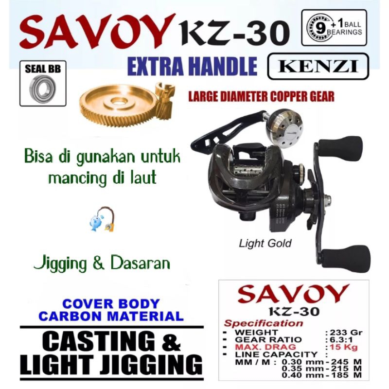 Reel BC/OH Kenzi Savoy KZ-30L , (Extra handel)