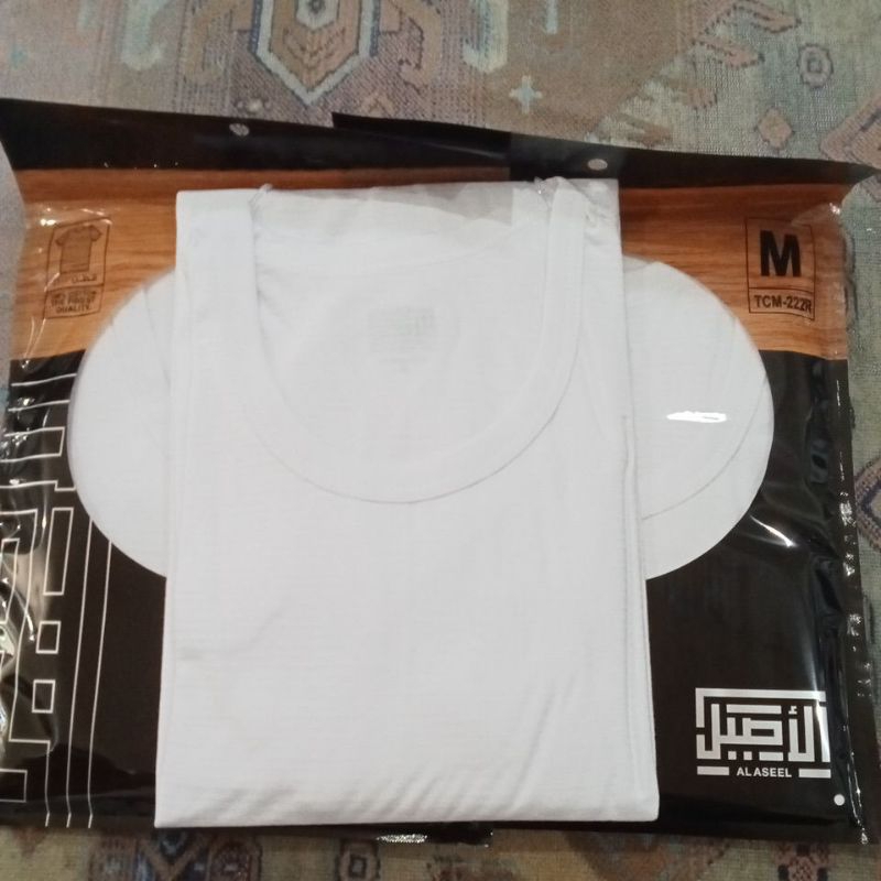 Baju Kaos Pria Al-Aseel/Baju kaos Dalaman pria/Baju Kaos putih
