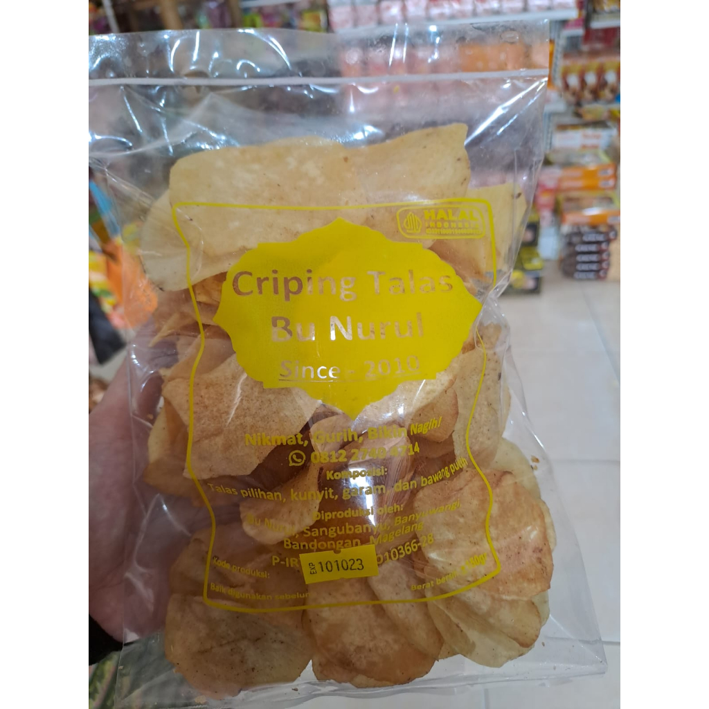 

Criping Talas 1 Kg Bu Nurul Cemilan gurih kripik murah meriah enak