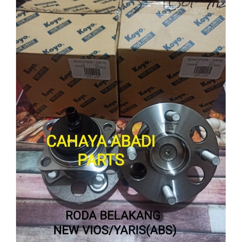 Bearing roda belakang vios gen 2 new vios yaris gen 1 ABS  Nap roda belakang yaris new vios gen 2 se