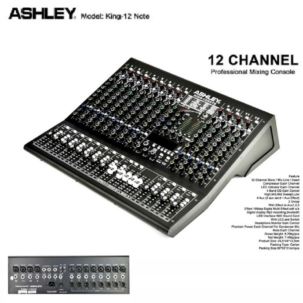 mixer ashley king 12note / king12note / king 12 note 12 channel