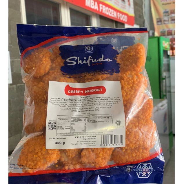 

Shifudo Fish Nugget Crispy/Naget Ikan Krispi 450 Gram