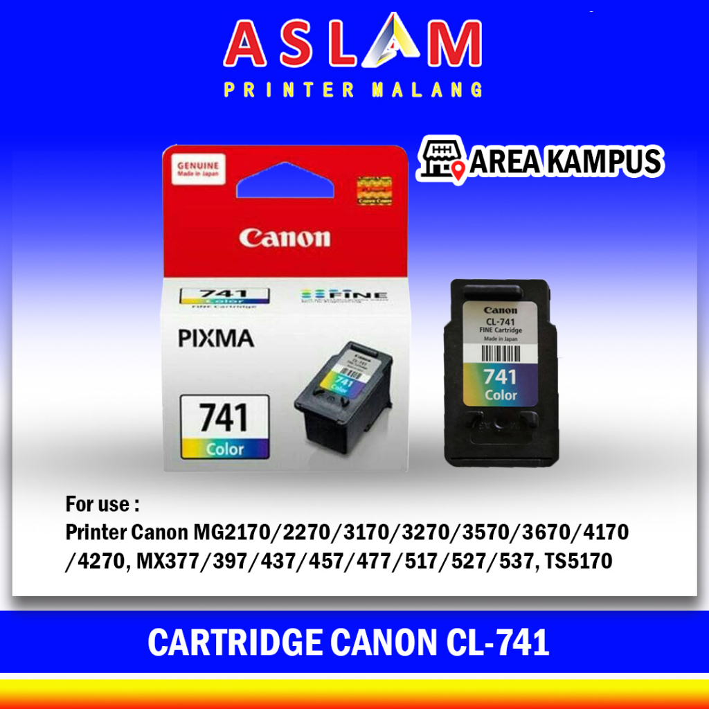 Cartridge Canon CL741 CL 741 CL-741 Colour ORIGINAL MX397 MX437 MX377