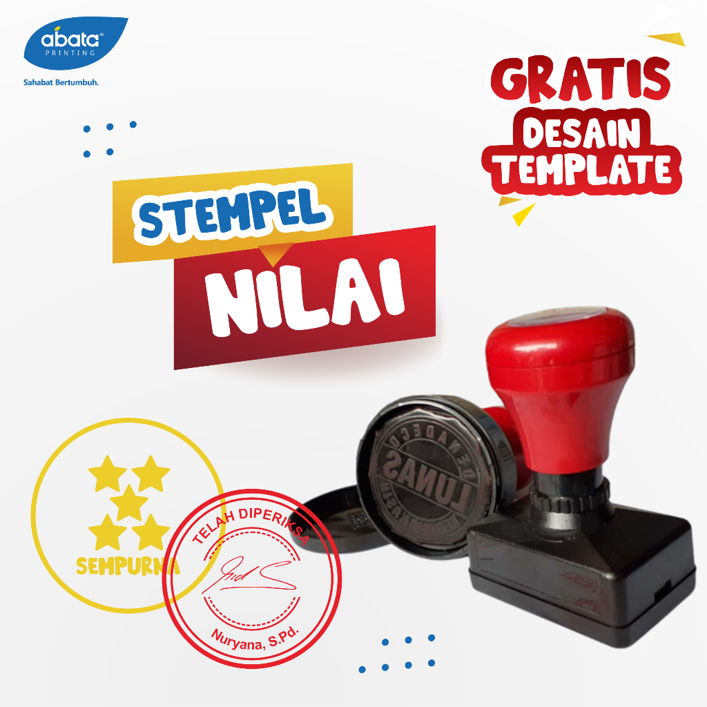 

Stempel Nilai Guru/Stempel Nilai Siswa