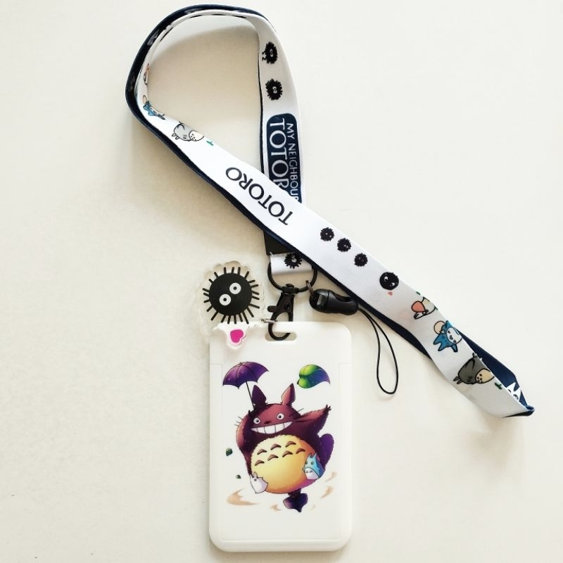 

Totoro Anime ID Card Holder Lanyard 1 My Neighbor Totoro Name Tag Gantungan Kalung Wadah Kartu Nama