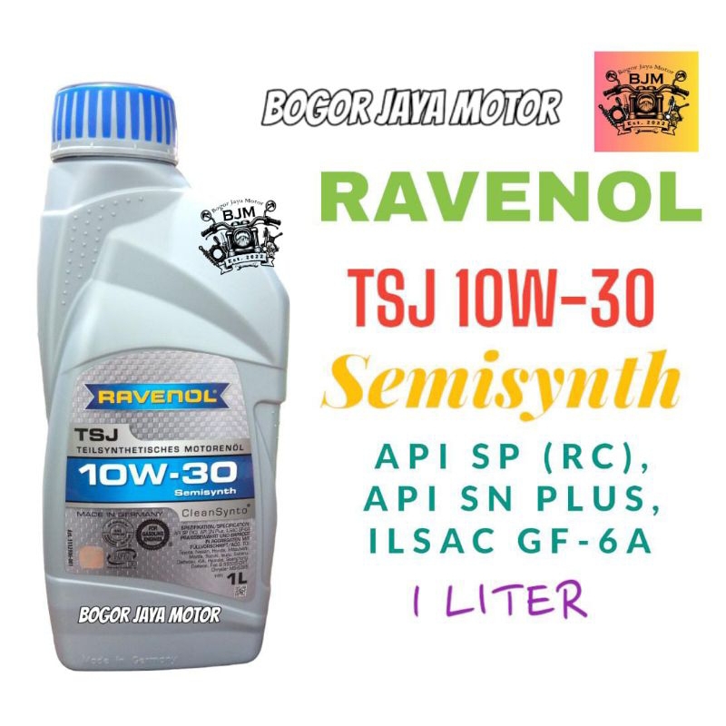 OLI RAVENOL TSJ 10W-30 SEMISYNTH 1 LITER made in Germany OLI RAVENOL MURAH OLI MOTOR MATIC MURAH OLI
