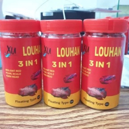Pakan louhan 3 in 1, pakan louhan, pelet louhan, pakan ikan louhan, pelet ikan louhan, makanan ikan 