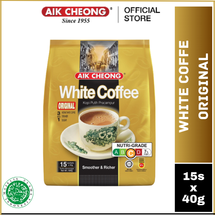 Aik Cheong White Coffee Original 3 in 1 Kopi Instant White Coffee Original Khas Malaysia Citra Rasa 