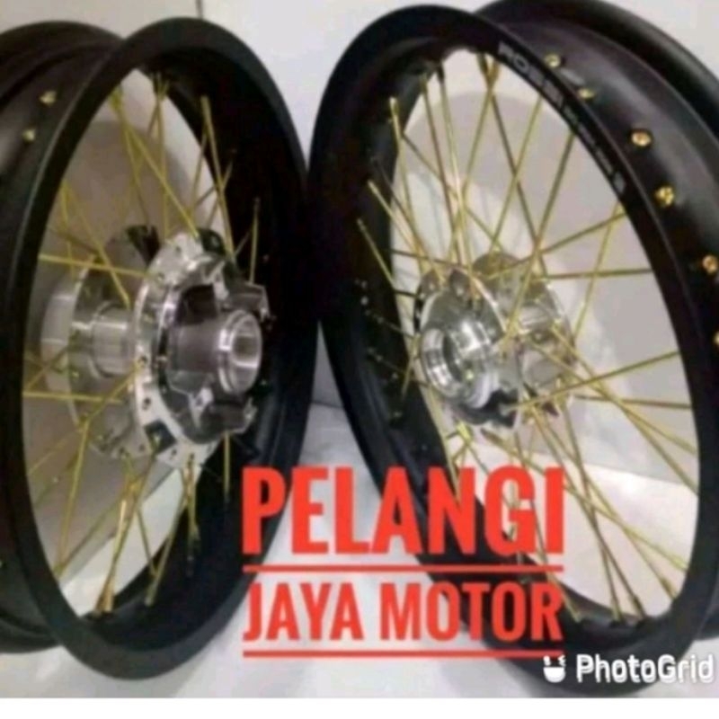 Sepaket Velg Cb150 New/ Megapro Primus/ GL pro / Cb150R Old / GL max Tromol Set jari Velg Tapak Leba