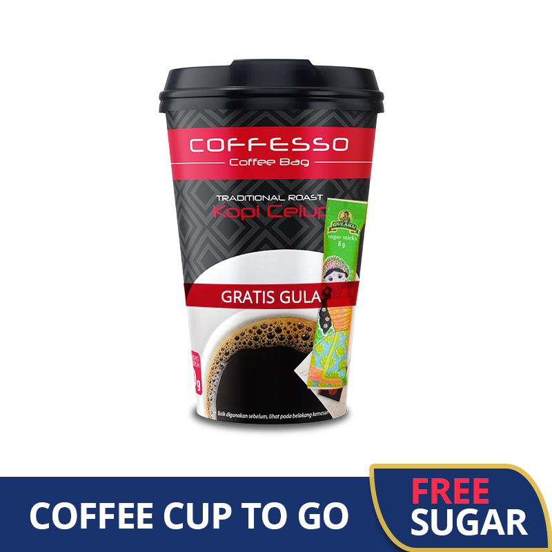 

Coffesso Coffee Cup To Go - Kopi Celup