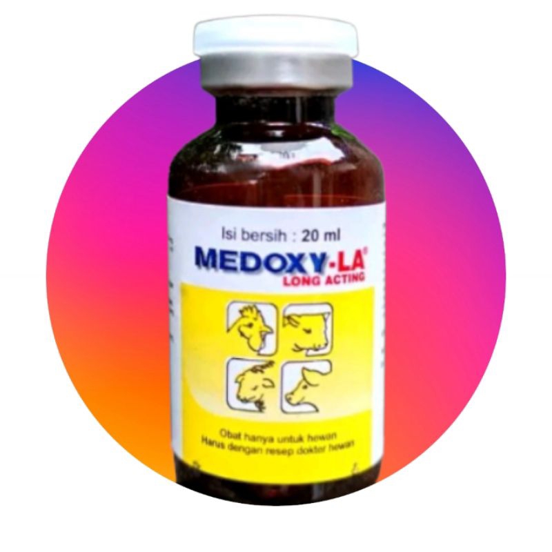 Medoxy La 20ml Repackage Obat injeksi Untuk Ayam Kuda Domba Sapi