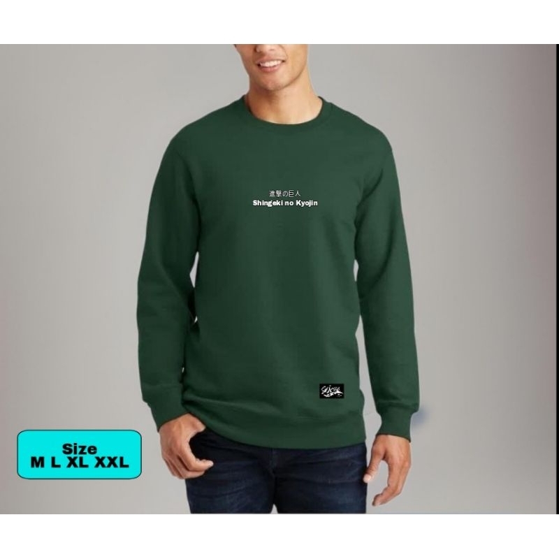 Basic Jaket Sweater Hoodie Crewneck Tulisan/sweater basic polos knitt crewneck pria wanita/crewneck 