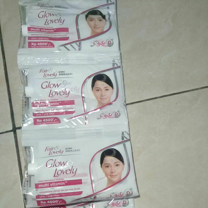 fair&lovely/glow&lovely cream 1renteng 12sachet