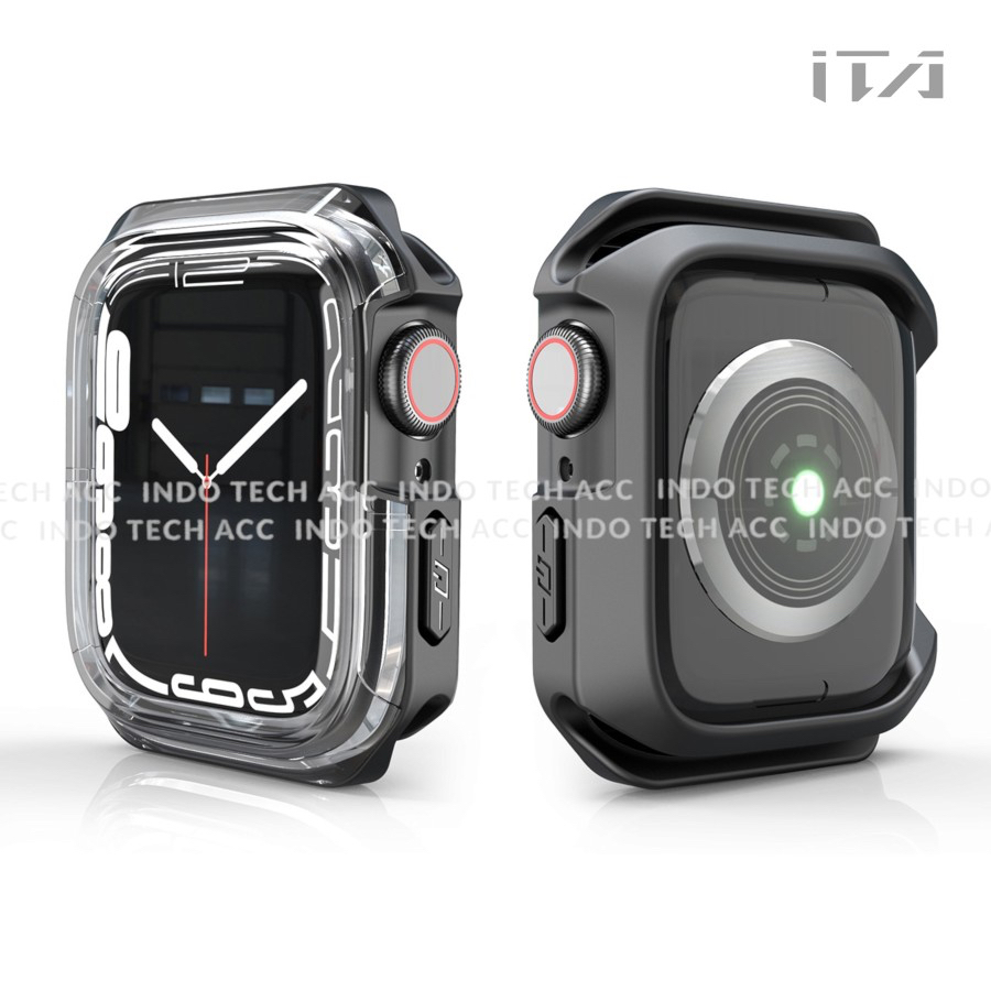 Case Strap Apple Watch 9 / 8 / 7 / 6 / 5 / 4 / 3 / 2 / 1 / SE1 / SE2 Ice Cube Frosty Nautical - Rugged Armor - Strap iWatch 45mm/44 mm/42mm/41mm/40 mm/38mm - Case iWatch - Bracelet - Loop - Band - Soft Case - Hard Case - Fullset - Tali jam tangan