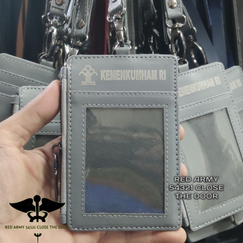 

ID Card Holder Tali Lanyard Name Tag Model Dompet Logo Pengayoman Kemenkumham Ri Best Quality
