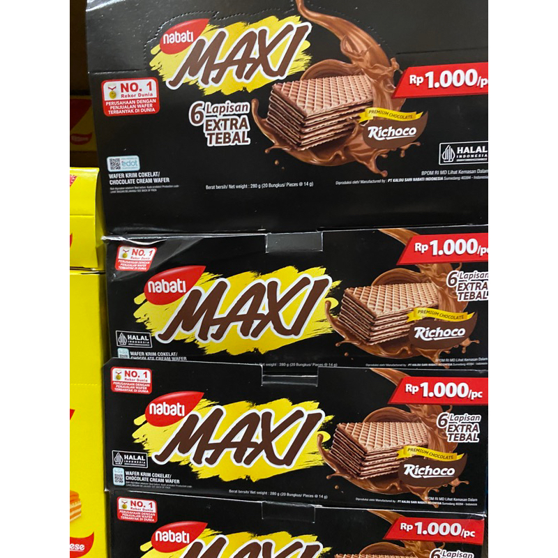 

NABATI WAFER COKLAT BOX ISI 20 pc