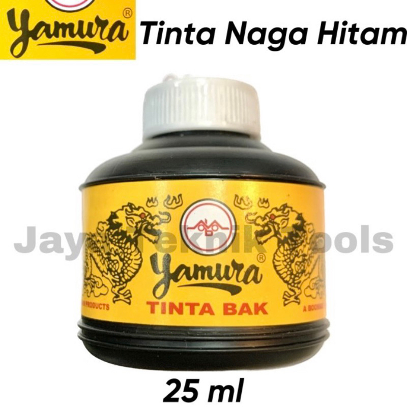

Tinta Hitam Yamura Naga Kecil Hitam Black Ink Sipatan Benang