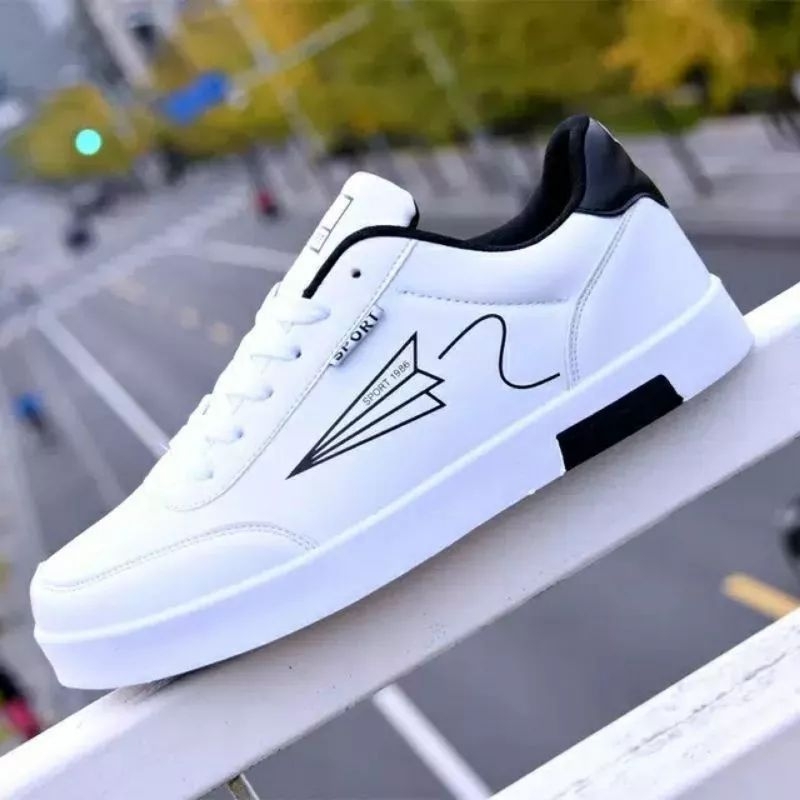 SEPATU WANITA SEPATU PRIA 35-44 Sneakers Korean style putih hitam