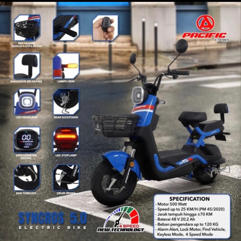 sepeda listrik pacific syncros 5.0