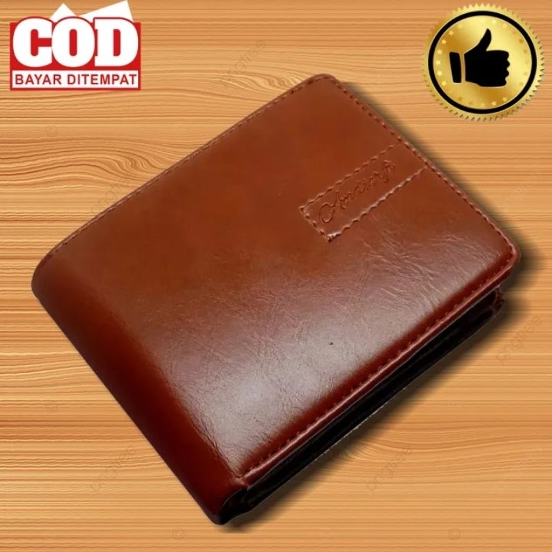 COD ANDIERFI/Dompet Kulit Murah Glossy ARF/Dompet Lipat Kulit Premium Exclusive with Box 1008