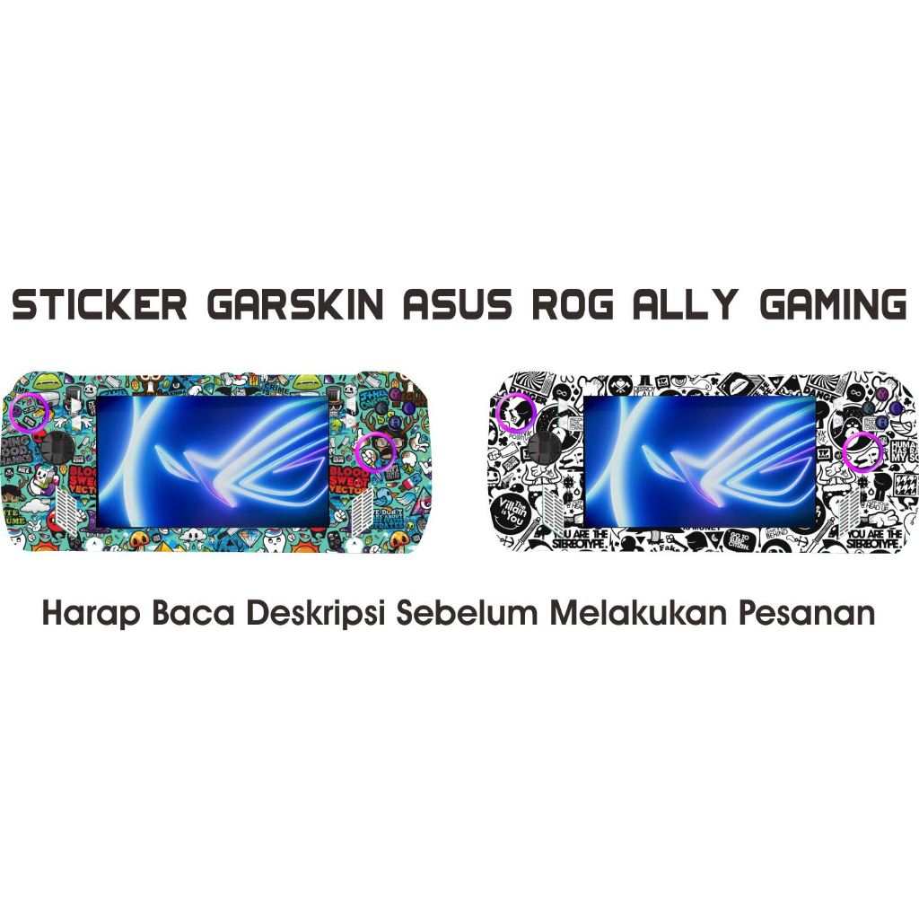 Sticker Garskin Asus ROG ALLY gaming stiker ROG ally gaming