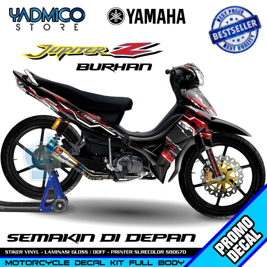 Decal Jupiter Z Burhan Full Body - Stiker Motor Jupiter Z Burhan Full Body - Decal Hologram Jupiter 
