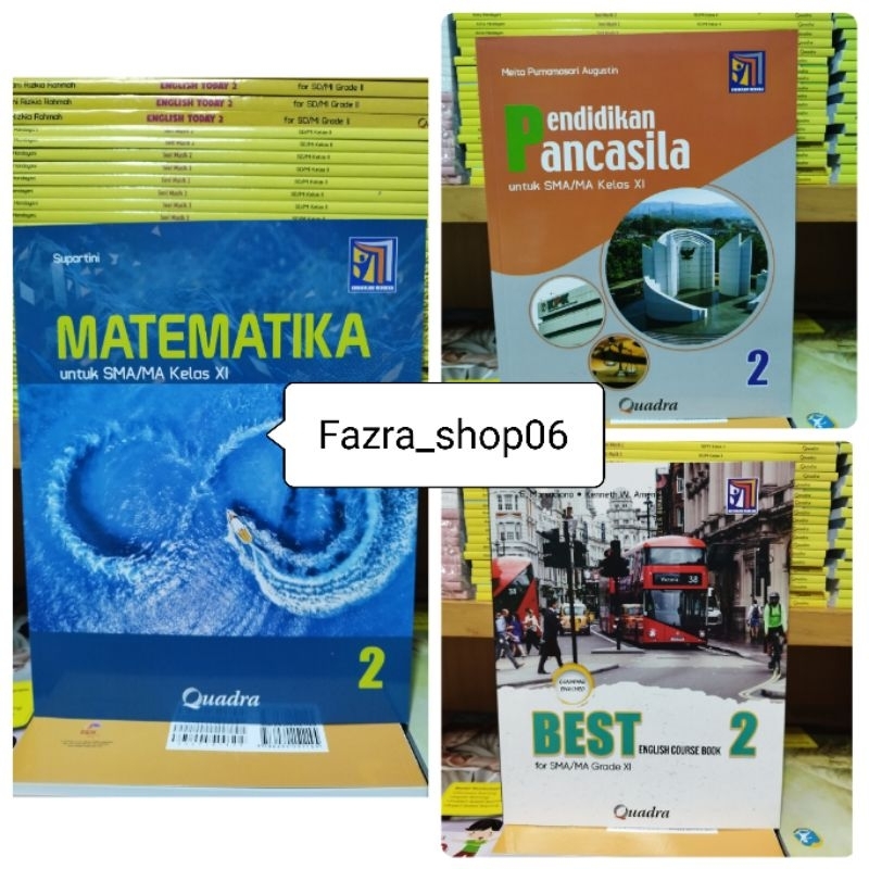 NEW & ORI Buku Matematika Pend Pancasila BEST Bhs Inggris SMA MA kelas 2 11 XI Kurikulum Merdeka Qua