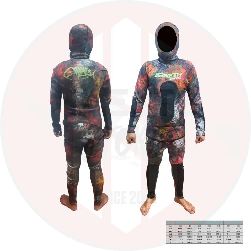 ARNESH WETSUIT CAMOUFLAGE 2.2MM