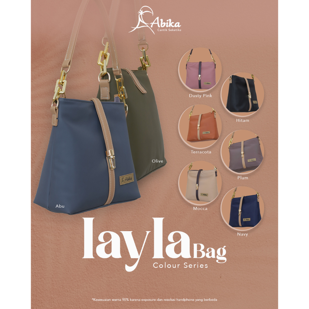 LAYLA BAG - ABIKA HIJAB - BAHAN COCOLY - TAS WANITA