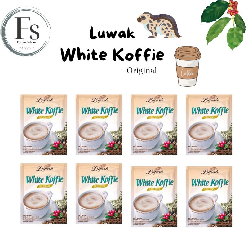 

❤️FaeyzaSadean❤️ Luwak White Coffie Isi 10 Sachet