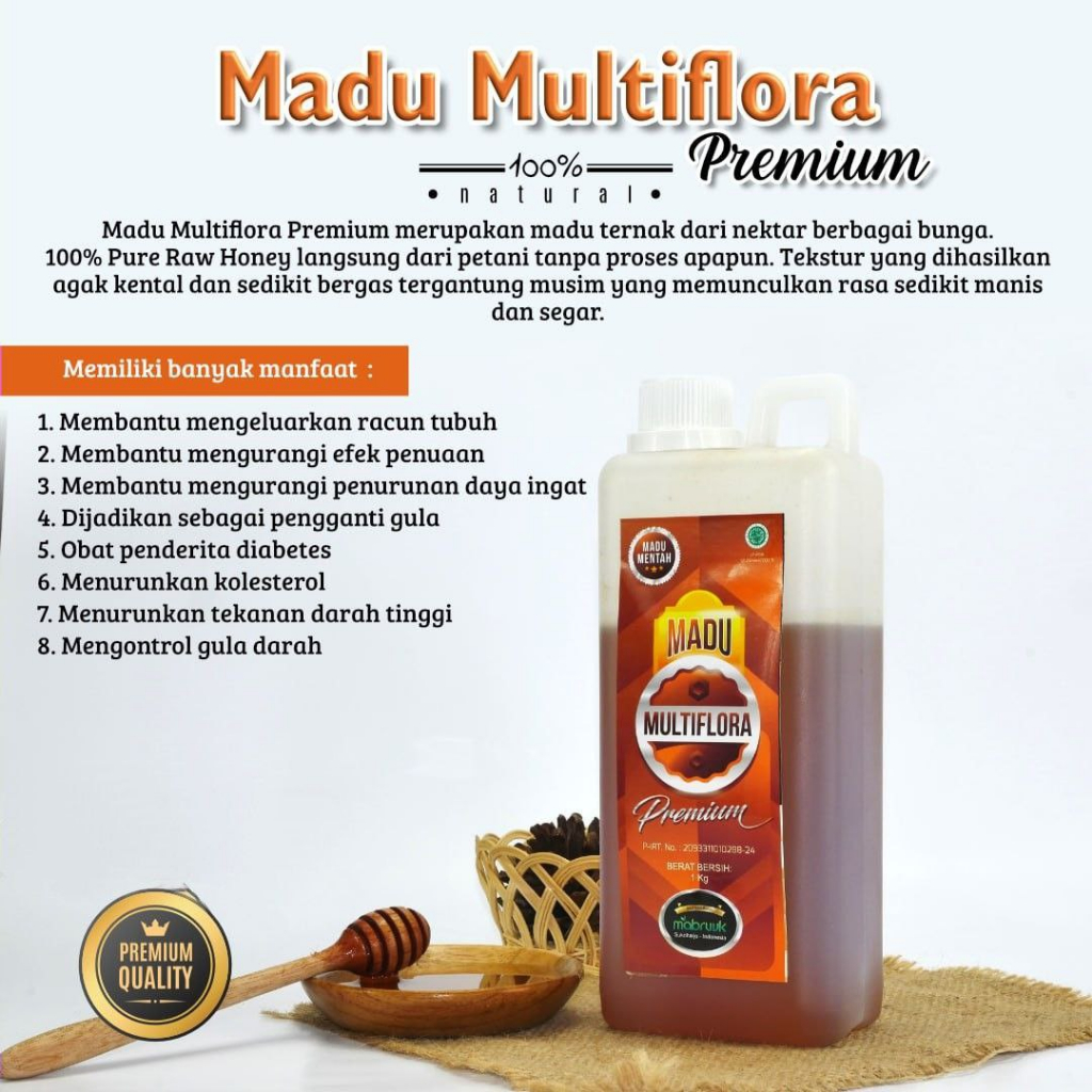 

Madu Multiflora Premium 1 KG : Meningkatkan Daya Tahan Tubuh, DLL