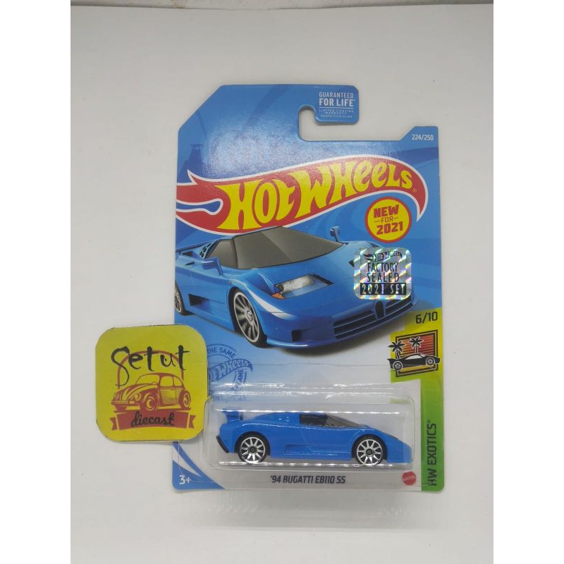 HOT WHEELS HOTWHEEL 94 BUGATTI EB110 SS FS BIRU BLUE